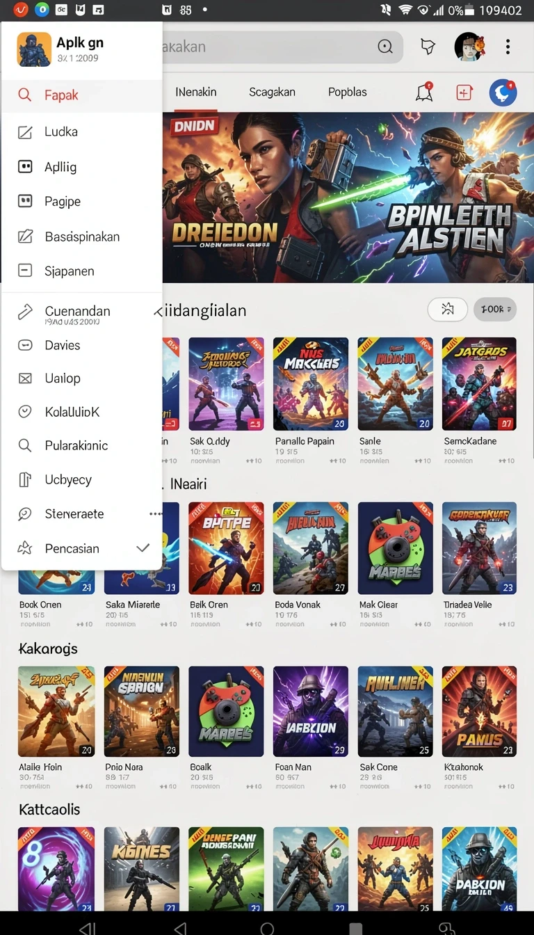 Tampilan utama aplikasi Review Aplikasi 7dewa yang intuitif dan efisien.